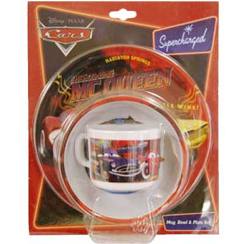 Disney Cars - Supercharged Mug, Bowl and Plate Set