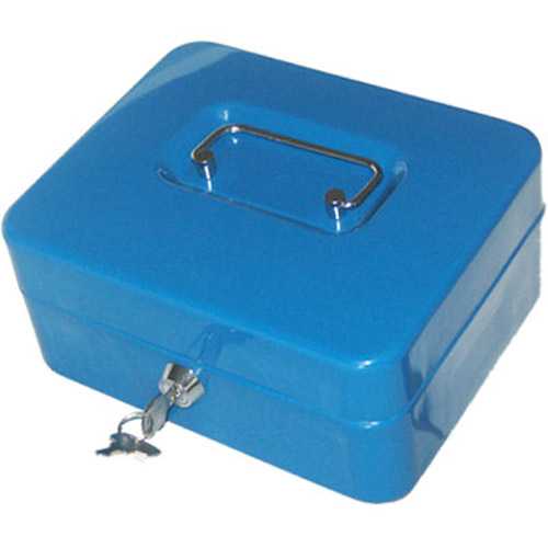 Steel Security 8 inch Money Petty Cash Box with 2 Keys