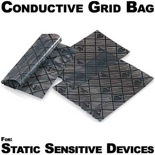 10 x Conductive Grid Bags for Anti Static Devices