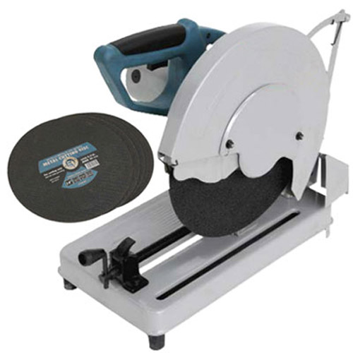 240V 14inch Metal Cutting Chop Saw - With 5 Spare Blades