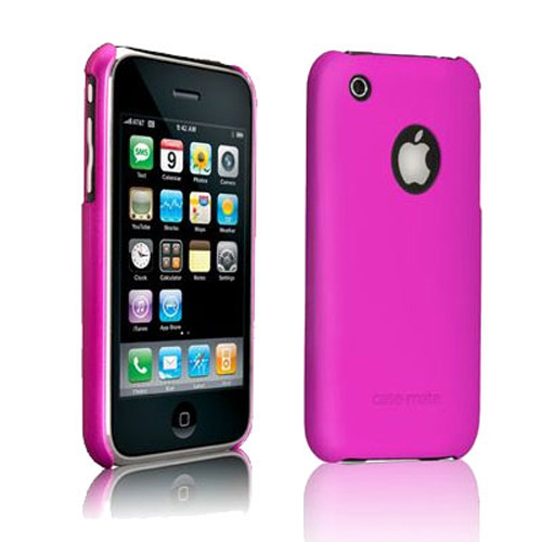 Case-Mate Barely There Rubber Case for iPhone 3G/3GS - Hot Pink