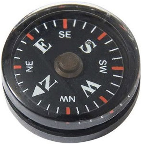 Pocket Survival Mini Button Compass