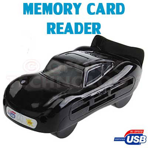 USB Racing Car All In One + T-Flash + M2 (Black)