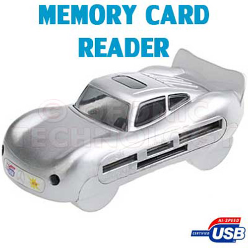 USB Racing Car All In One + T-Flash + M2 (Silver)