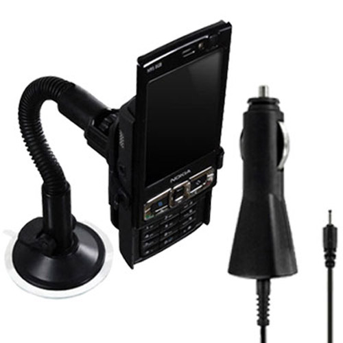 Windscreen Suction Car Holder For Nokia N95 8GB & Car Charger