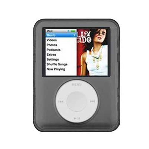 Hard Crystal Case Housing for iPod Nano 3G - Black