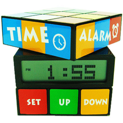 Amazing Cube Alarm Clock with Thermometer