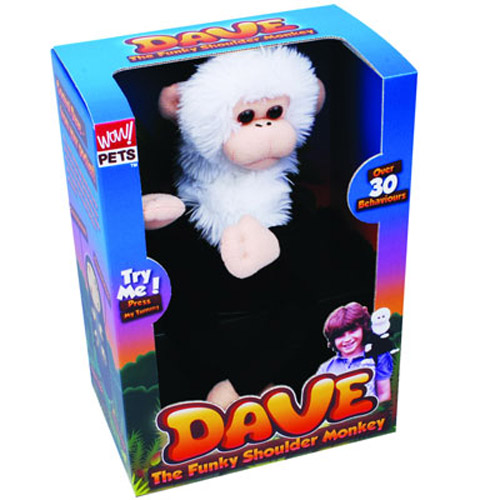 Dave The Funky Shoulder Monkey - Realistic Actions & Noises
