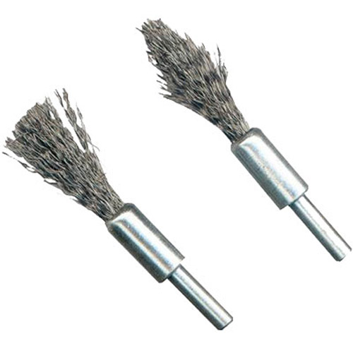 2 Piece Rotary Wire Brush De-Carb Set - 6mm Shank