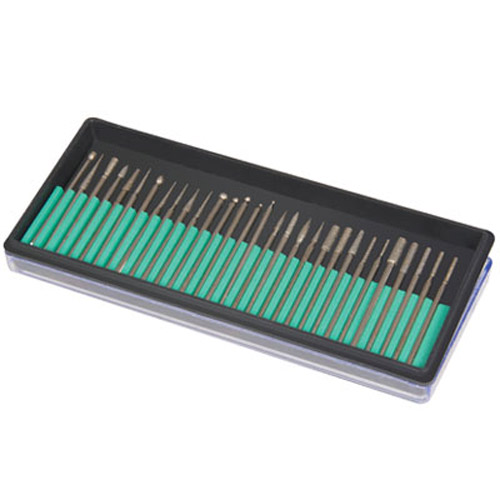 30Pc Diamond Rotary Burr Engraving Crafting Bits Set