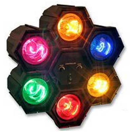 Six Disco Pod Lights Sequencer - Sound activated colour!