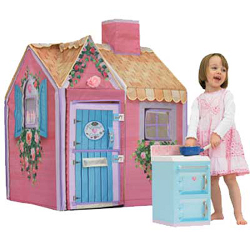 Dream Town Rose Petal Cottage Playhouse & Cooker