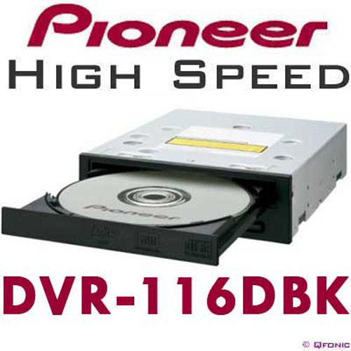 Pioneer DVR-116DBK 20x Internal IDE DVD+/-RW Drive - Black