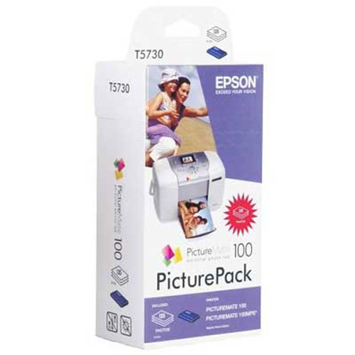Epson T573 PicturePack for PictureMate 100 (Cartridge & Paper)
