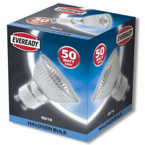 Eveready GU10 50Watt Spot Light Halogen Bulb  (Box of 10)