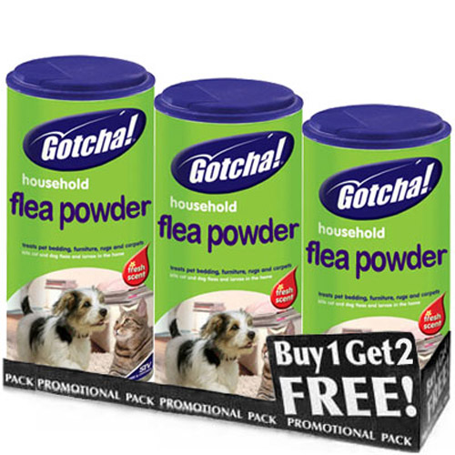 House Hold Flea Powder - Kills Fleas & Larvae - 300g - 3 Pack!