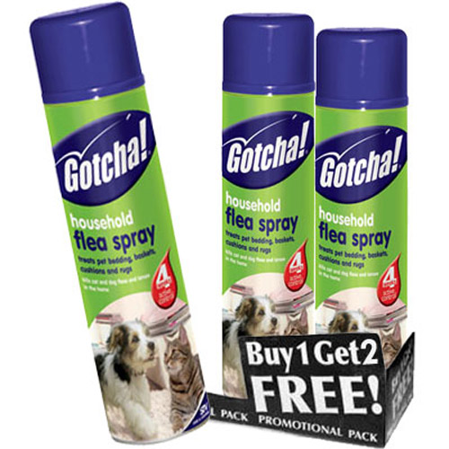 House Hold Flea Spray - Kills Fleas & Larvae - 300ml - 3 Pack!