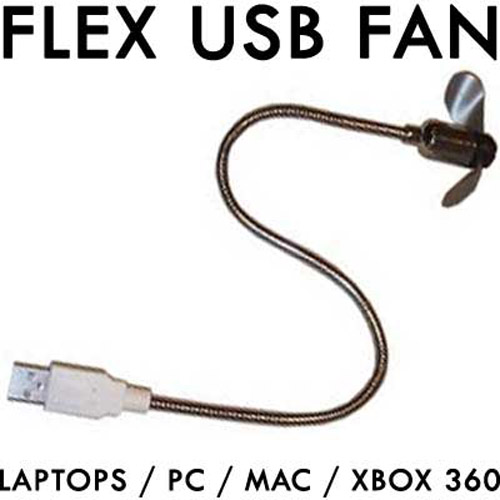 Mini Flebxible USB Fan - Laptop / XBox / PC