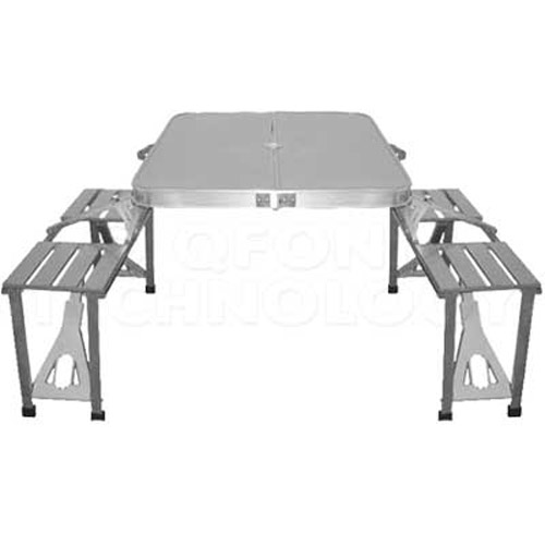 Folding Kids Table  Chairs on Aluminum Folding Picnic   Caravan Table   Chairs Set Buy Online From