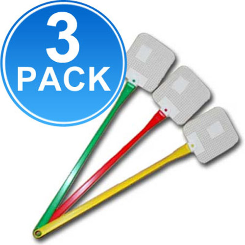 3 x Plastic Fly Swat / Swatter (3 Pack)
