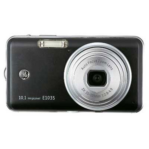 GE E1035 10.0 Megapixel Digital Camera With Face Detection Black