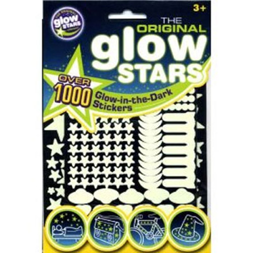1000 Original Glow In The Dark Stars (Rocket, UFO, Moon)
