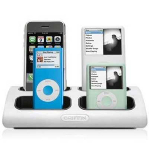 Charging Apple on Griffin Powerdock 4 Charging Station For Ipod Iphone