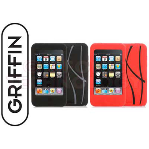 Griffin FlexGrip 2 Pack Case for iPod Touch 2nd Gen Black & Red