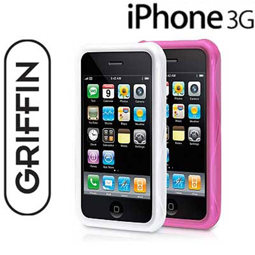 Griffin Wave Case for iPhone 3G (Combo Pack - Pink/White)
