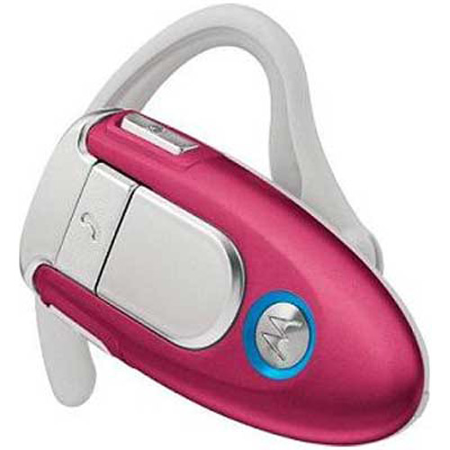 Motorola Bluetooth Headset - H500 (Pink) - Value Pack