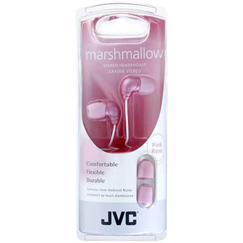Earphones Earbuds on Jvc   Ha Fx33a   Marshmallow Earbuds   Pink