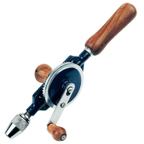2 Piece Double Pinion Hand Drill - 1/4Inch Chuck