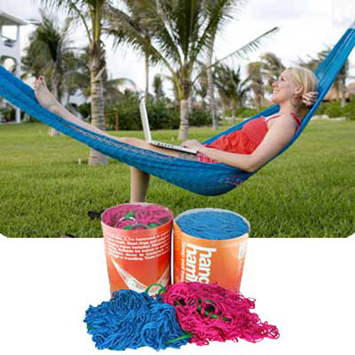 Hang On Hammock - Easy Up Travel Hammock - Blue