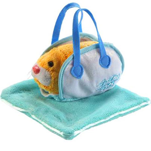 Zhu Zhu Pets Hamster Accessory Pack Carrier & Blanket - Aqua