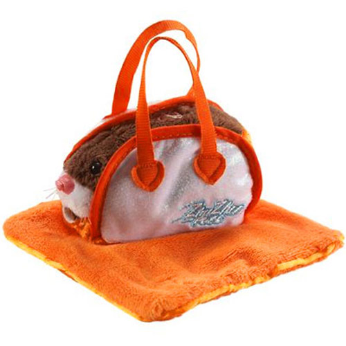Zhu Zhu Pets Hamster Accessory Pack Carrier & Blanket - Orange