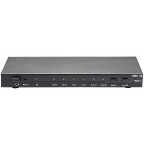 HDMI Matrix 4 x 2 4 Inputs 2 Outputs with Remote