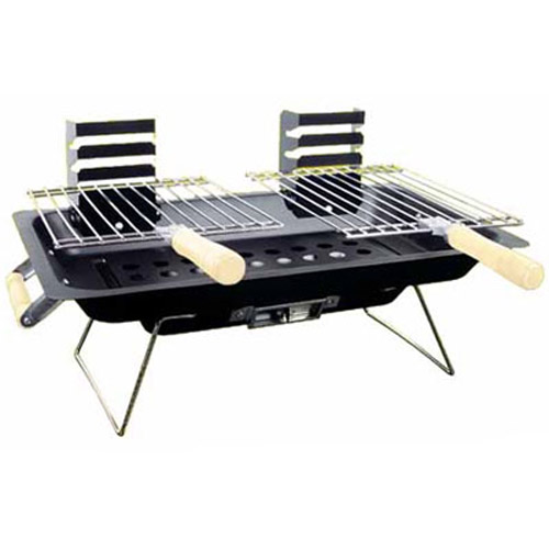 Portable Steel Hibachi Charcoal BBQ Grill - Ideal For Camping