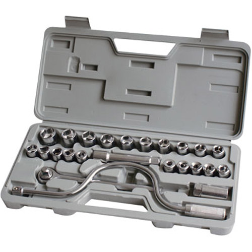 1/2inch Drive Heavy Duty 24Pc Carbon Steel Socket Set