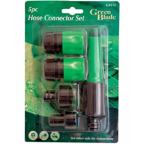 5pc Garden Hose Tap Connector Pipe Adaptor Set