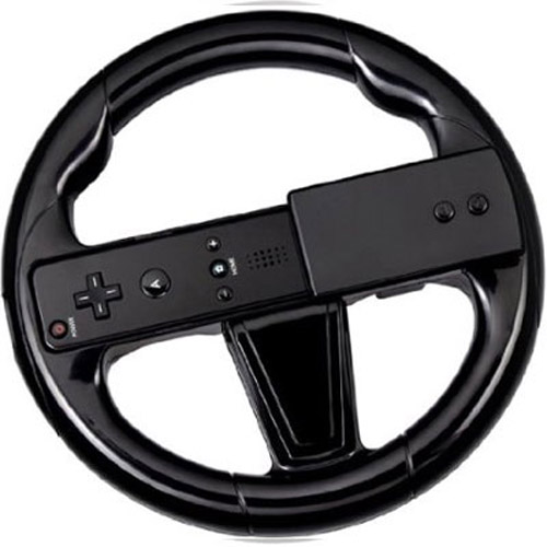 Hubb Nintendo Wii Steering Wheel - Black