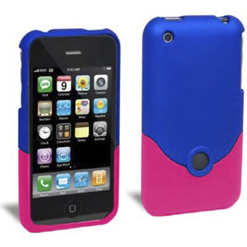 Pro Duo Clip Case for Iphone 3G - Blue/Pink