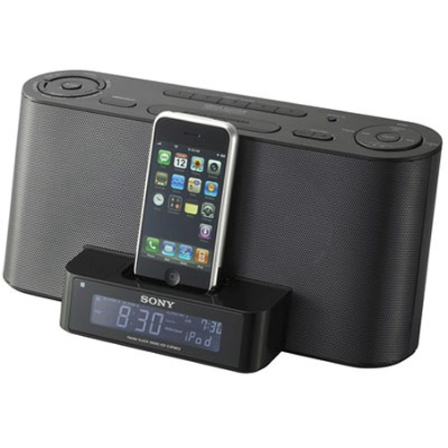 Sony ICF-C1IPMK2 Speaker System/ Clock Radio & iPod Dock - Black