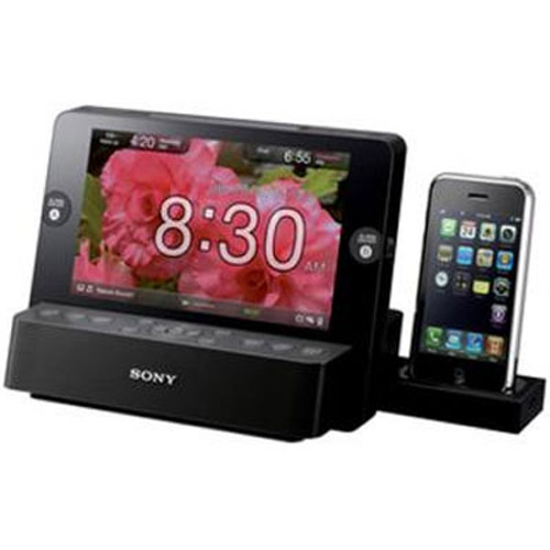 Sony - ICFCL75IPB Multifunction Clock Radio & Photo Frame