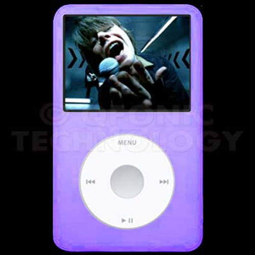 Ipod Classic Skin on Silicone Gel Skin Case For Ipod Classic 160gb   Purple