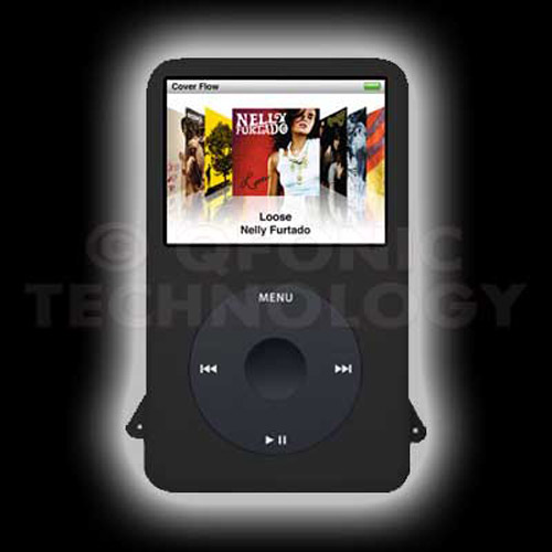 Silicone Gel Skin Case for iPod Classic 80GB - Black