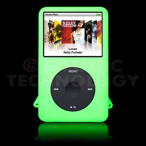 Ipod on Silicone Gel Skin Case For Ipod Classic 80gb Green
