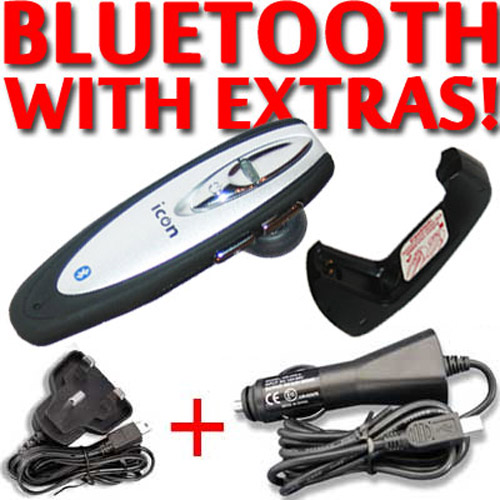 ICON Bluetooth Headset with Cradle / Stand
