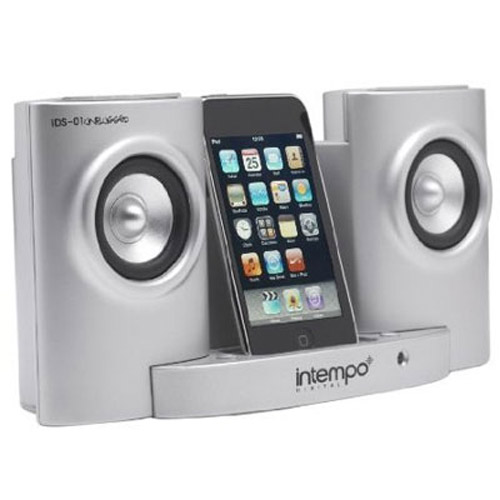 Intempo Digital iPod Speaker/Docking Station - Metallic Silver