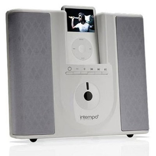Intempo Portable Speakers with Digital Player Dock - White