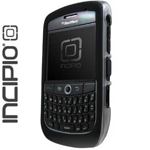 SILICRYLIC Silicone & Plastic Case for BlackBerry Curve - Black